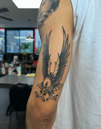 tattoo,aces,high,alex,rockoff,alexrockoff,west,palm,beach,flower,sunflower,beatle,beetle,bug,gem,floral,neotraditional,traditional,color