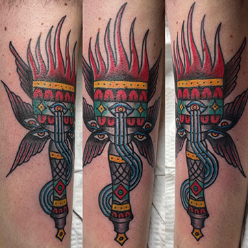 tattoo,aces,high,alex,rockoff,alexrockoff,west,palm,beach,traditional,neotraditional,beetle,beatle,flower,sunflower,floral,color